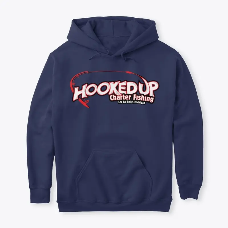 Hooked UP Charter Hoodie 4 Color Logo